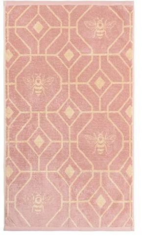 furn. Bee Deco Bath Towel, Cotton, Blush,70 x 125cm