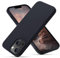 OitiYaa Silicone Case Compatible with iPhone 14 Plus Case 6.7 Inch, Soft Ultra Slim Protective Shockproof Liquid Silicone Phone Case with Anti-Scratch Microfiber Lining,Black
