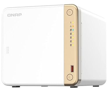 QNAP TS-462-2G, 4 bay NAS (Intel® Celeron® N4505 2 core/2 thread, Turbo fino a 2,9 GHz, 2,5 GbE) 16 TB bundle con dischi rigidi WD RED Plus da 4 TB
