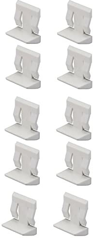 cyclingcolors 10x Bodenträger Weiß kunststoff möbel Regal schrank Halter Fachbodenträger Bretthalter Regalbretthalter Regalbodenträger