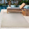 the carpet Toulouse - In- und Outdoor Teppich für Wohnzimmer und Küche - Pflegeleicht, Wasserabweisend, Robust und Strapazierfähig, Creme, 80 x 150 cm