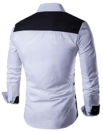 Leinenhemd Herren Einfarbig Bügelfrei Weißes Leinenanzug Stretch Casual Atmungsaktiv Henley Shirt Baumwolle Langarm Regular Fit Freizeithemden Elastisches Angelhemd Outdoorhemd Businesshemd