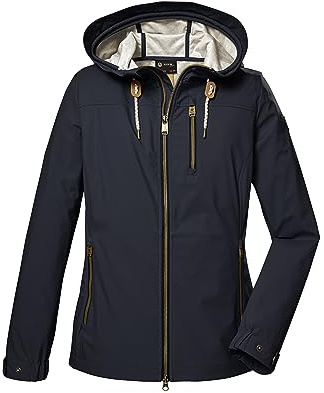 G.I.G.A. DX Damen Gs 24 Wmn Sftshll Jckt Softshell Jacke Mit Kapuze/Outdoorjacke, Blau, 46 EU