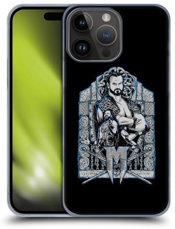 Head Case Designs Offizielle WWE Drew McIntyre Poster Kunst D. McIntyre Grafiken Harte Rueckseiten Handyhülle Hülle Huelle kompatibel mit Apple iPhone 15 Pro Max