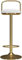 TANG SHI 65-80cm Barhocker Barhocker Stuhl Gold Eisen Beine Fußstütze und Rücken Drehsitz Esszimmerstuhl Höhenverstellbar für Kitchen Pub Café, Max. Laden Sie 440lb (Color : Weiß)