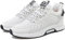 Scarpe da Ginnastica da Uomo Ascensore Invisibile Altezza Crescente Ascensore Scarpe Sportive 2.36 Pollici Traspirante Lacci up Scarpe da Ginnastica, Bianco, 46 EU