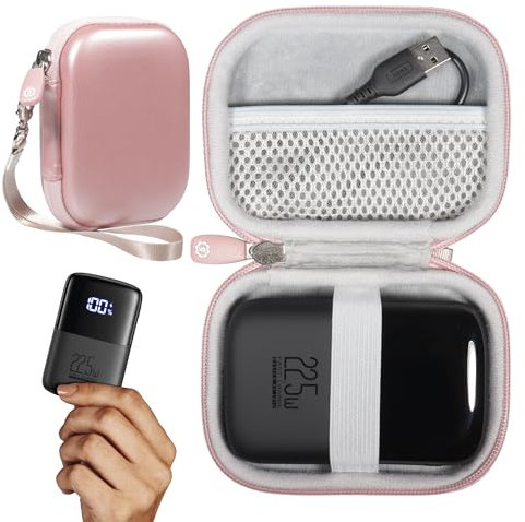 GETGEAR case for INIU Portable Charger, Small 10000mAh Power Bank USB C in/Output 22.5W Fast Charging (Rose Gold)