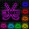 Personalisiertes FHockey Spieler Metallschild mit LED Licht, Personalisiert Hockey Wand Neon Zeichen Lampe Dekor Mit Name, Benutzerdefinierte Name und Nummer, Zimmer Deko, Weihnachten, Geburtstag