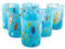 MurArt Bicchieri di Murano Set da 6 bicchieri da 300ml Collezione Tower in vetro soffiato a mano in lavorazione artigianale Made in Italy (Azzurro, Bicchiere Liquore 6pz)