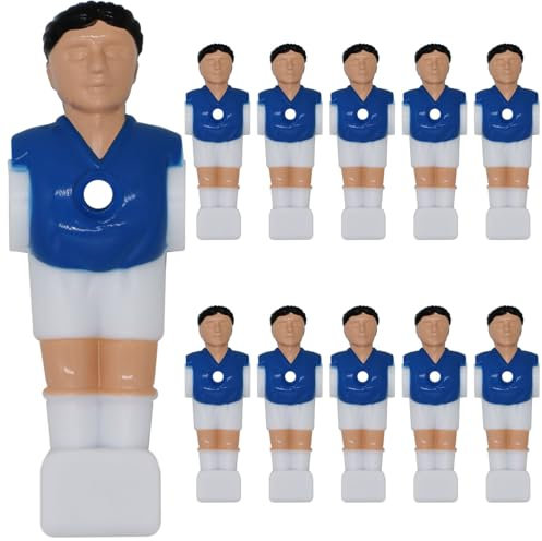 eyepower 11 Tischkicker Figuren 16mm - Italien Trikot Blau Weiß - Tisch Fussball Kicker Figuren -Tisch Fussballspiel Zubehör Fußball Kickertisch Ersatzteile Tischfussball Figuren Kicker Tisch