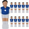 eyepower 11 Tischkicker Figuren 16mm - Italien Trikot Blau Weiß - Tisch Fussball Kicker Figuren -Tisch Fussballspiel Zubehör Fußball Kickertisch Ersatzteile Tischfussball Figuren Kicker Tisch