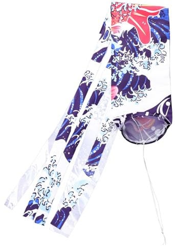 Gogogmee 2pcs Koinobori Windsock Flags Flag Pole Outside Wind Sock Japanese Carp Windsock Childrens Kite Japanese Decor Japanese Flag Outdoor Hanging Decoration Fish Sign Japanese Windsock
