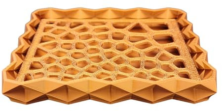 Porte Savon – Écologique en PLA Biosourcé – Fabrication Française - Grille Amovible pour Nettoyage Facile - Idéal pour Douche et Salle de Bain (Bronze)