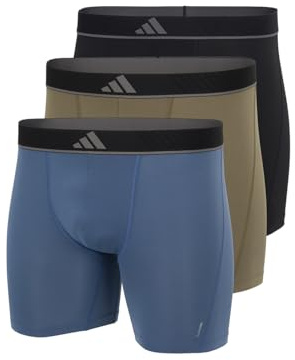 adidas Herren Boxer Brief (3 Pack) - Active Micro Flex Eco - Boxershorts - Bequeme Unterwäsche