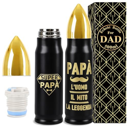 Echehi Bullet Shaped Water Bottle 500 ml Black