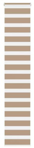vidaXL Doppelrollo Sandbraun 40x200 cm Stoffbreite 35,9 cm Polyester