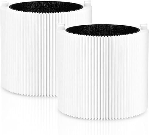 2 Pack Blue Pure 411i Max and 411a Replacement Filters Compatible with 411i Max and 411a Max Air Purifier, Blue Pure F4MAX Particle H13 True HEPA and Activated Carbon Filter