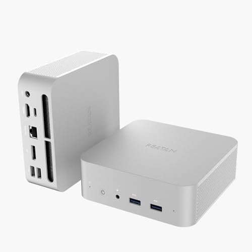 Reatan Intel Silver9 Mini PC Core i9-12900HK Tout métal 16GB DDR4 512GB SSD 3200 MHz RAM, Mini Ordinateur de Bureau Triple écran 4K, 2.5Gbps LAN, HDMI 2.1, Wi-FI 6/BT5.2