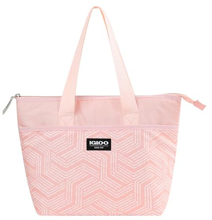 IGLOO Kühltasche Print Essential Rosa - Ideal für Gefrorene Mahlzeiten, Snacks und Getränke, faltbar, Platz für 14 Dosen
