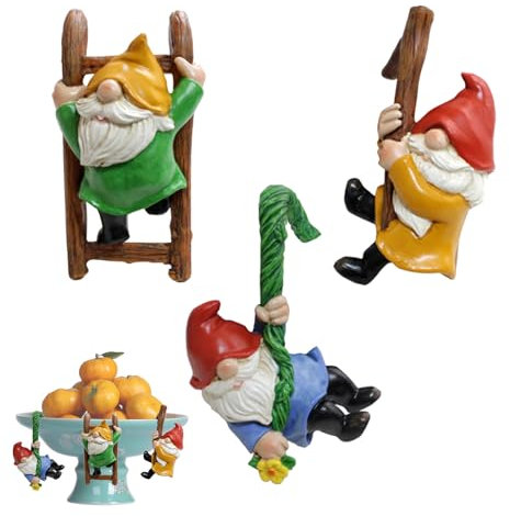 3x Garden Gnome Statue Holiday Gnome Planter Crafts Decoration Kit Resin Dwarf Flower Pot Faceless Doll Ornament For Yard, Backyard, Porch Landscape