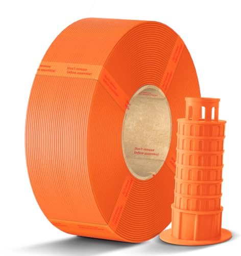ANYCUBIC PLA+ Refill Filament 1.75mm, Hohe Zähigkeit, 1KG Orange | Hohe Schlagfestigkeit, Hohe Präzision 3D Druckmaterialien, Intelligente Identifikation, PLA Plus Spoolless