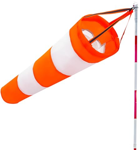 Wind Socks for Outside Heavy Duty, 30 Inch Waterproof Rip-Stop Hanging Windsock Wind Direction Indicators with Reflective Belt for Outdoors Airport Farm Park Yard