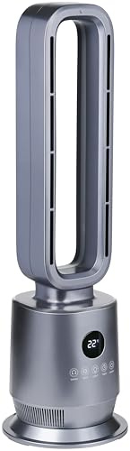 alpina 2-in-1-Heizlüfter und Ventilator ohne Flügel 2000W – mit Fernbedienung – Oszillierender Turmventilator mit Timer – Heizstrahler mit einstellbarer Temperatur – Heizen und Kühlen