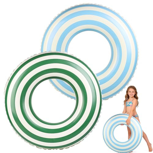 Schwimmring Kinder, Schwimmreifen Kinder Schwimmflügel, Transparenter Auslaufsicherer Schwimmhilfe für 4-9 Jahre