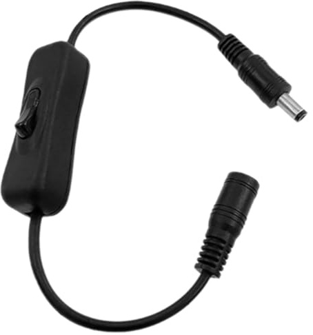 MAJORMENCH Guitar Effects Power Supply Extension Cable with Inline Switch Electric Guitar Pedal Lead for Bass Easy Control for Stage Practice Rehearsal and Setup