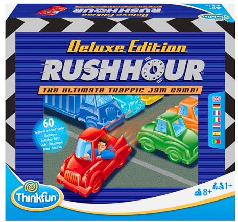 ThinkFun Rush Hour Deluxe Edition Brettspiel, englische Version