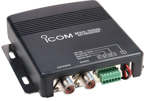 Icom AIS-Empfänger für Boote / Schiffe, 2 Kanäle, Schwarz