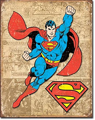 Tin Signs TSN1825-BRK Superman Weathered