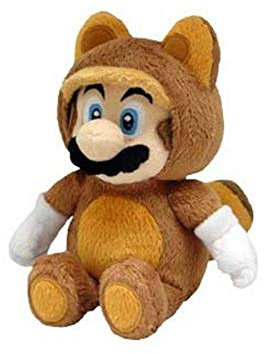 Little Buddy Offizielles Super Mario Plüsch Waschbär, Tanooki Mario, 9 Zoll