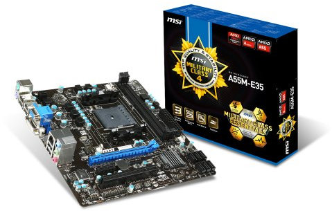 MSI A55M-E35 Carte mère AMD A55 Micro ATX Socket FM2