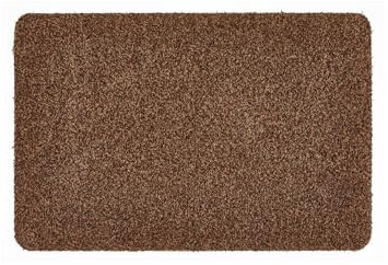 andiamo Fußmatte Samson - Schmutzfangmatte aus Baumwolle für den Hauseingang - einsetzbar als Fußmatte innen, Fußabtreter im überdachten Außenbereich oder als Haustiermatte 50 x 80 cm Braun