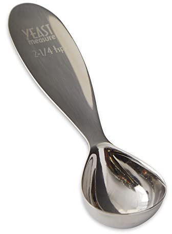 RSVP International Endurance Kitchen Collection Measuring Tools, Dishwasher Safe, Yeast, 2.25-Teaspoons, Stainless Steel