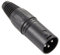 Adam Hall K3C XM3 BLK - XLR Stecker male schwarz