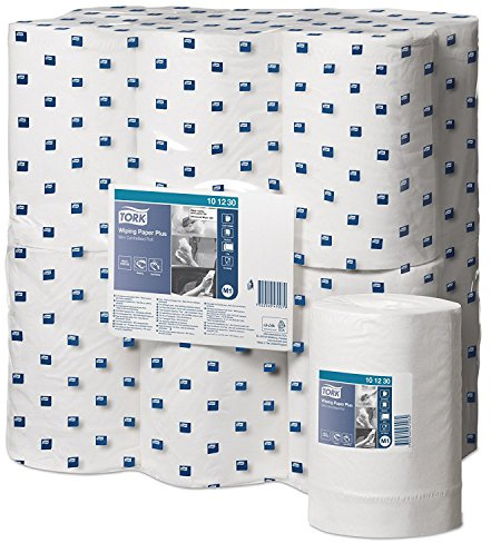 TORK 101230 Wiping Paper Plus Mini, Centrefeed Roll (Pack of 12)