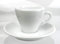 Italienische Espressotasse | »Torino« | Füllmenge (bis zur Oberkante): 70 ml | weiß | handgemacht | 6 Tassen & 6 Untertassen | Made in Italy