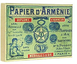 papier d'arménie coffret vintage 1900 et ses 12 carnets