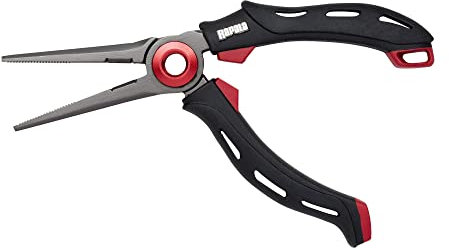 Rapala RCD Magnetic Pliers, 18 cm Length, Black/Red
