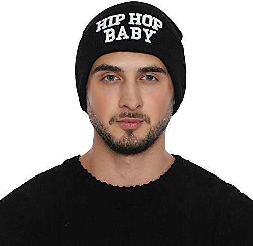 DonDon Mütze Herren Beanie Statement Wintermütze HIP HOP Baby
