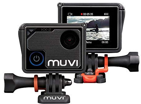 Veho Muvi KX-2 NPNG Action Camera | KX-Series | Handsfree Camcorder | WiFi | 32GB microSD Card | 4k Action Cam | 12MP Photo | 4k30 / 1080p100 | Waterproof Housing (VCC-009-KX2-NPNG)