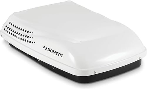 Dometic Penguin II - Condizionatore d'aria da tetto a basso profilo 11K BTU, unità CA a zona singola o multipla per camper, applicazione canalizzata o non canalizzata, con base rinforzata a costine e