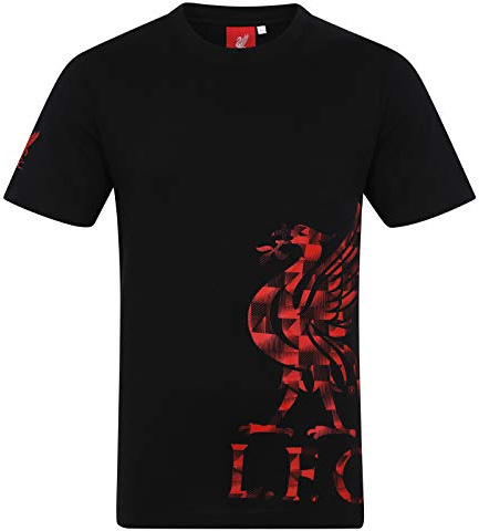 Liverpool FC Official Football Gift Mens Graphic T-Shirt Black XL