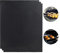 Relaxdays Set de Tres esteras antiadherentes para Barbacoa, Adaptables, Reutilizables, 0,3 mm, Negro, 40x50 cm