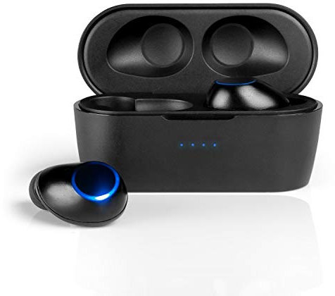 BLAUPUNKT BTW 10 Bluetooth 5.0 Kopfhörer – True Wireless Stereo Earbuds mit Touch-Bedienung, tragbare Ladehülle, Mikrofon & USB-C Anschluss; Sport In-Ear Kopfhörer – Schwarz