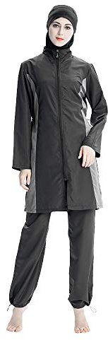 ziyimaoyi Frauen Muslimischer Badeanzug Set Damen Burkini Muslimische Badebekleidung Islamischer Badeanzug Bathing Beachwear