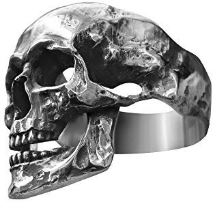 Sterling Silber 925 Totenkopf Ringe Poliert Schmuck Schädel Herren Männer Handgemacht Juwelen