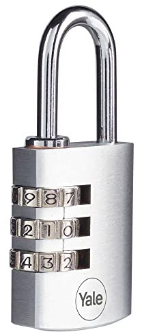 Yale Y151B/30/125/1 Series Y151B Chrome Combination Padlock 30mm, Brass